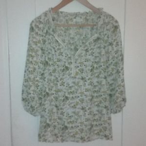 Max Studio Bohemian floral top.